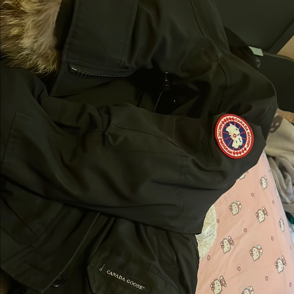 Canada Goose Black Jacket with Fur Hood